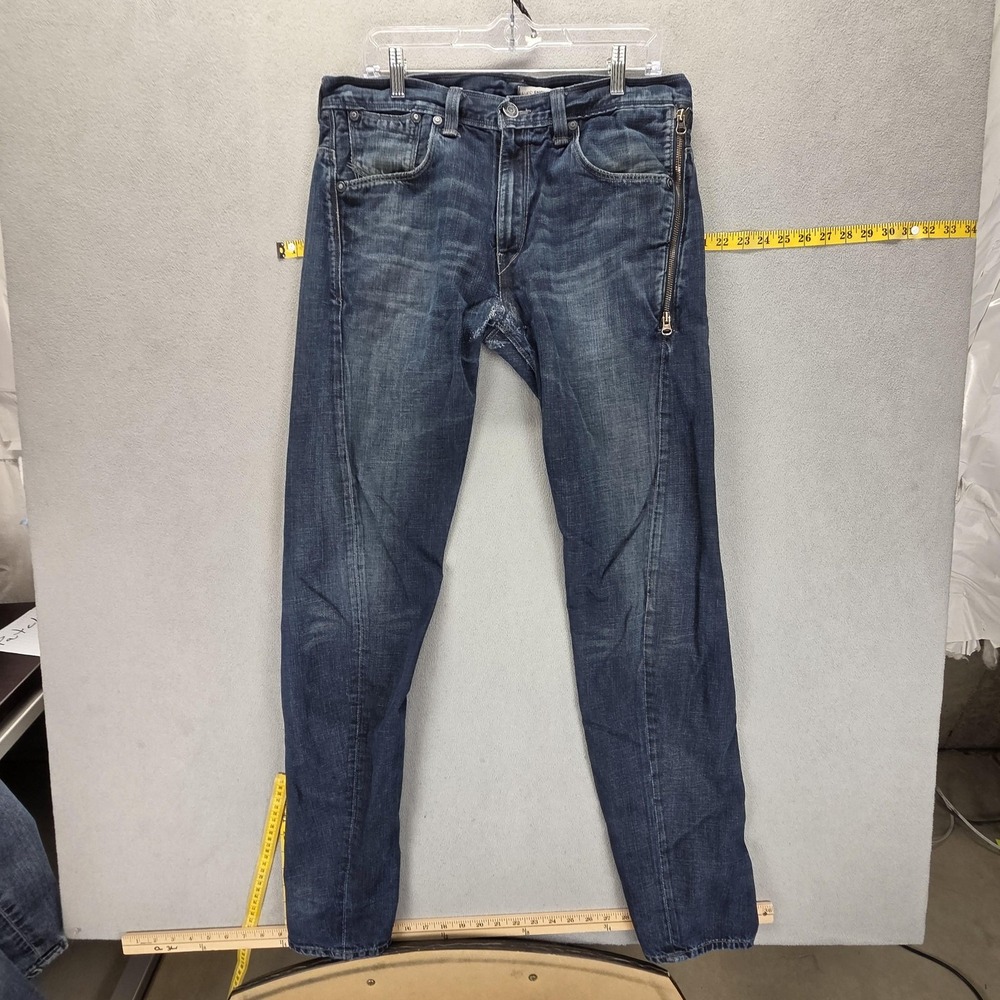 Vintage Levis Engineered Jeans Mens 33x34 Blue Twisted Dark Wash Zip Pocket